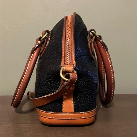 Dooney and Bourke Black and Brown Leather Handbag - Picture 7 of 12